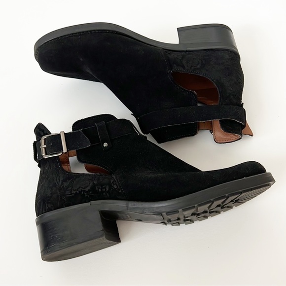 Tara M  Keegan  Ankle Boots Suede Black Size 38 - Picture 8 of 12